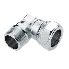 Bonfix Knelfitting vernikkeld knie 1"bux28mm conisch - gastec / kiwa 82707AN Bonfix Knelfitting vernikkeld knie 1"bux28mm conisch - gastec / kiwa 82707AN