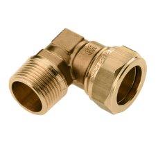 Bonfix Knelfitting messing knie 1"bux22mm conisch - gastec / kiwa 82706 Bonfix Knelfitting messing knie 1"bux22mm conisch - gastec / kiwa 82706