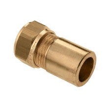 Bonfix Knelfitting messing renovatie knelkoppeling 15mm 84105 Bonfix Knelfitting messing renovatie knelkoppeling 15mm 84105