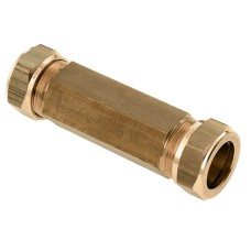 Bonfix Knelfitting messing reparatiekoppeling 15x15mm 82900 Bonfix Knelfitting messing reparatiekoppeling 15x15mm 82900