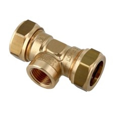 Bonfix Knelfitting messing T-stuk 12x1/2"bix12mm conisch - gastec / kiwa 99952 Bonfix Knelfitting messing T-stuk 12x1/2"bix12mm conisch - gastec / kiwa 99952