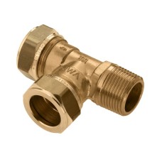 Bonfix Knelfitting messing T-stuk 15x15mmx1/2"bu gastec / kiwa 82613 Bonfix Knelfitting messing T-stuk 15x15mmx1/2"bu gastec / kiwa 82613