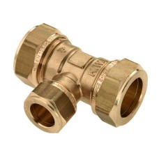Bonfix Knelfitting messing T-stuk 12x15x12mm gastec / kiwa 82454 Bonfix Knelfitting messing T-stuk 12x15x12mm gastec / kiwa 82454
