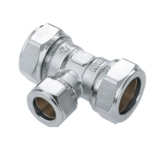 Bonfix Knelfitting vernikkeld T-stuk 22x28x22mm gastec / kiwa 82519AN Bonfix Knelfitting vernikkeld T-stuk 22x28x22mm gastec / kiwa 82519AN