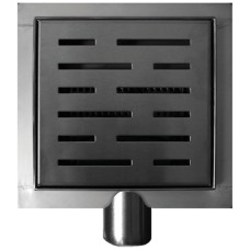 3e generatie doucheput met flens en zijuitlaat 15 x 15 cm RVS 3e generatie doucheput met flens en zijuitlaat 15 x 15 cm RVS