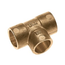 Bonfix Soldeerfitting T-stuk messing 12x12x12mm 81700 Bonfix Soldeerfitting T-stuk messing 12x12x12mm 81700