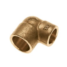Bonfix Soldeerfitting knie verlopend messing 15x12mm 81930 Bonfix Soldeerfitting knie verlopend messing 15x12mm 81930