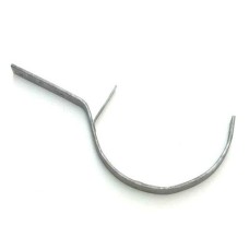 Rheinzink mastgootbeugel m. tapgat 45gr. M30 dikte=25x5mm Rheinzink mastgootbeugel m. tapgat 45gr. M30 dikte=25x5mm