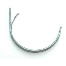 Rheinzink muurbeugel mastgoot m. tapgat M30 dikte=25x5mm Rheinzink muurbeugel mastgoot m. tapgat M30 dikte=25x5mm