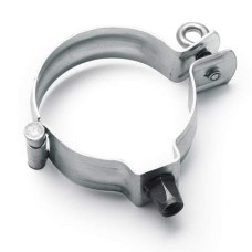 Rheinzink scharnierpijpbeugel m. moer M10 RVS schroefoog 100mm z. pen Rheinzink scharnierpijpbeugel m. moer M10 RVS schroefoog 100mm z. pen
