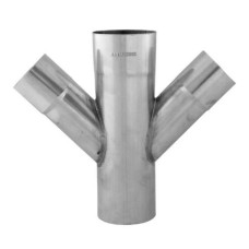 Rheinzink T-stuk dubbel 60x80x60mm