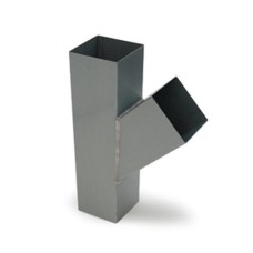 Rheinzink T-stuk 45gr. vierkant 100x100mm