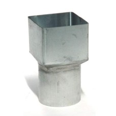 Rheinzink verloopstuk vierkant/rond 100x100mm rond 100mm